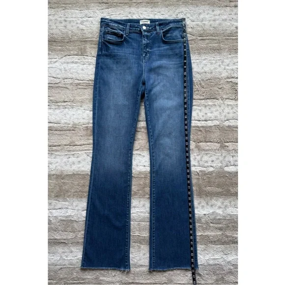 L'AGENCE Ruth High-Rise Straight Jeans in Cambridge Size 30 - Picture 12 of 16